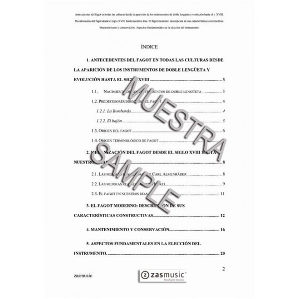 Antecedentes del fagot en todas las culturas