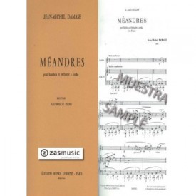 Damase, Jean-Michel: Méandres pour hautbois et orchestre à cordes