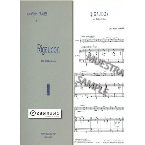 Damase, Jean-Michel: Rigaudon pour hautbois et piano