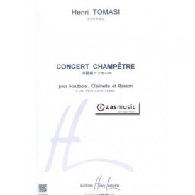 Tomasi, Henri, Concert Champêtre pour hautbois, clarinette et basson