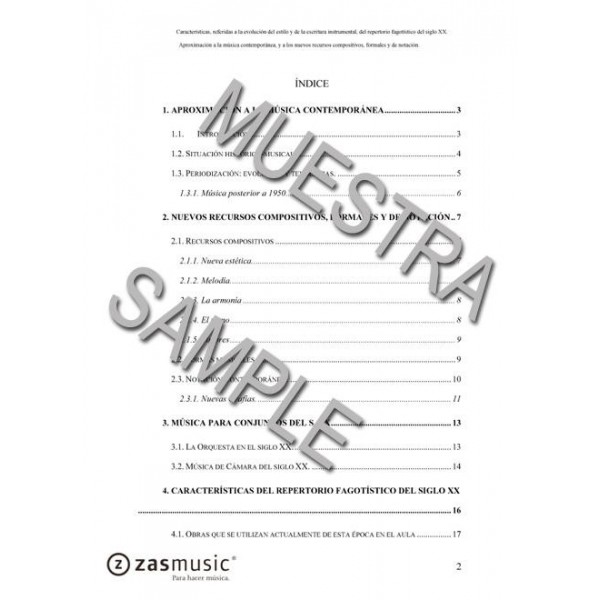 Características del repertorio fagotístico del siglo XX.