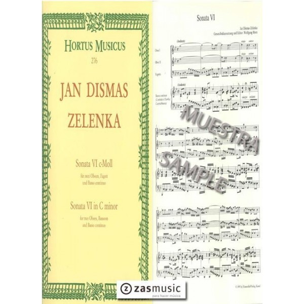 Zelenka: Sonata VI in C minor for two Oboes, Bassoon and Basso continuo