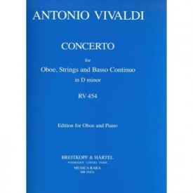 Vivaldi: Concerto for oboe, strings and basso continuo in D minor. RV 454