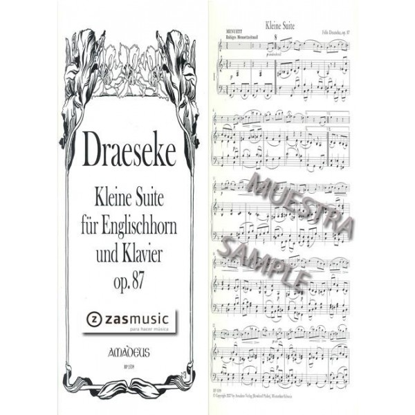 Draeseke, Felix (1835-1913): Kleine Suite für Englischhorn un Klavier op. 87