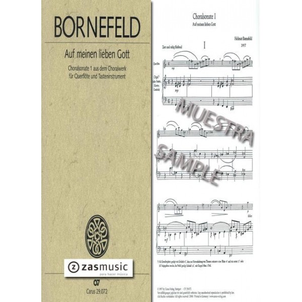 Bornefeld: Auf meinen lieben gott para flauta
