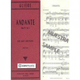 Glière: Andante op. 35 nº 4 para oboe y piano