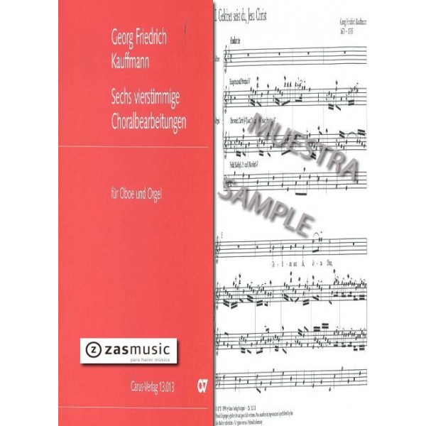 Kauffmann: Sechs vierstimmige choralbearbeitungen