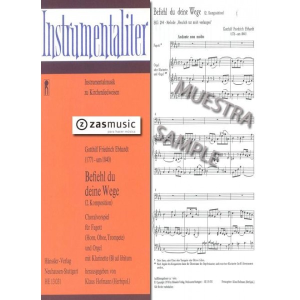 Edhardt, Gotthilf Friedrich.:Befiehl du deine Wege 2.komposition
