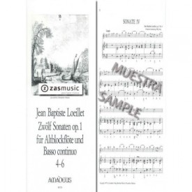 Loeillet de Gant: Zwölf Sonaten op.1. 4-6 para flauta