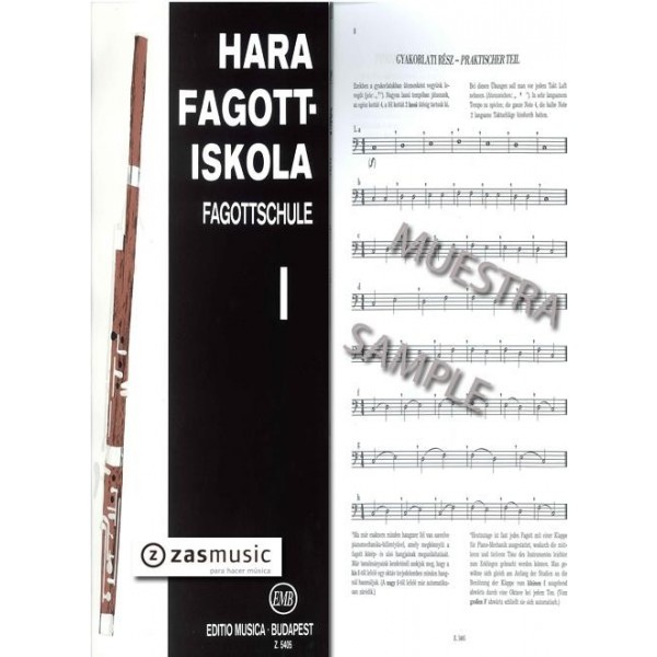 Hara: Fagottiskola V. 1. Fagottschule V. I