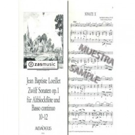 Loeillet de Gant: Zwölf Sonaten op.1. 10-12 para oboe y piano