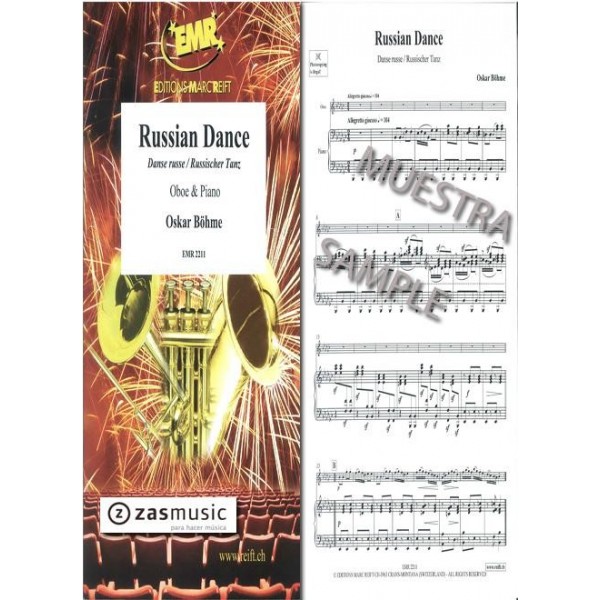 Böhme: Russian Dance  Danse russe  Russischer Tanz. Oboe & Piano