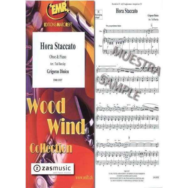 Dinicu, Grigoras: Hora Staccato. Oboe & Piano.