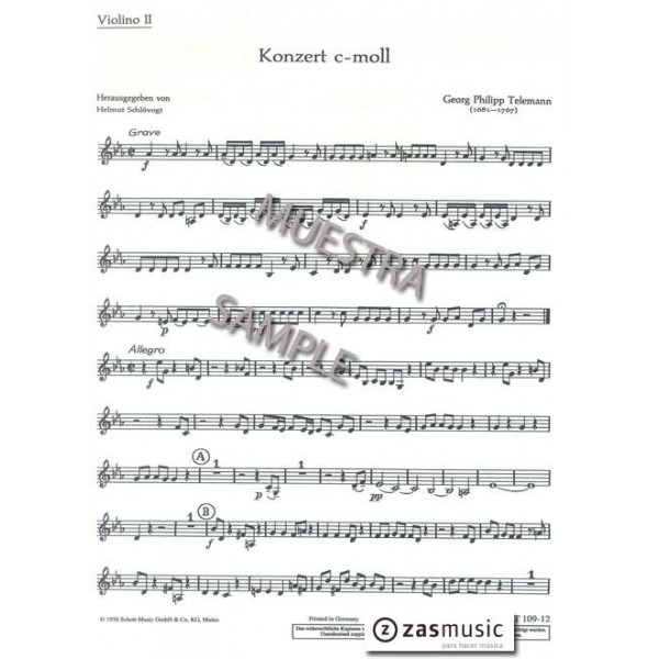 Telemann: Konzert c-moll VIOLÍN II
