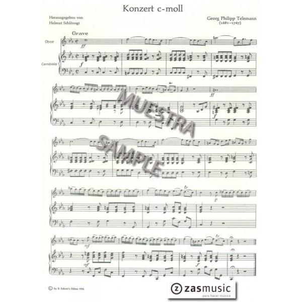 Telemann: Konzert c-moll VIOLONCHELOCONTRABAJO