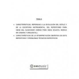 Tema oposiciones OBOE 6 CARACTERÍSTICAS REFERIDAS ... REPERTORIO OBOÍSTICO DEL CLASICISMO ...