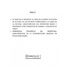 Tema oposiciones OBOE 10 EL OBOE EN LA ORQUESTA ...