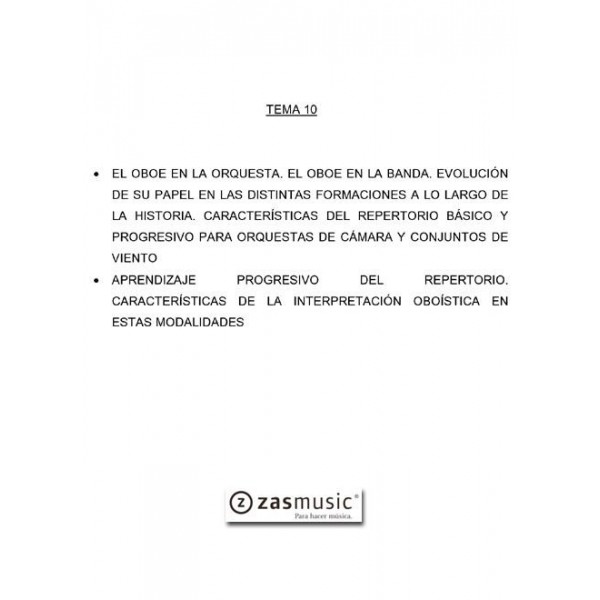 Tema oposiciones OBOE 10 EL OBOE EN LA ORQUESTA ...