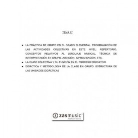 Tema oposiciones OBOE 17 LA PRÁCTICA DE GRUPO EN EL GRADO ELEMENTAL ...