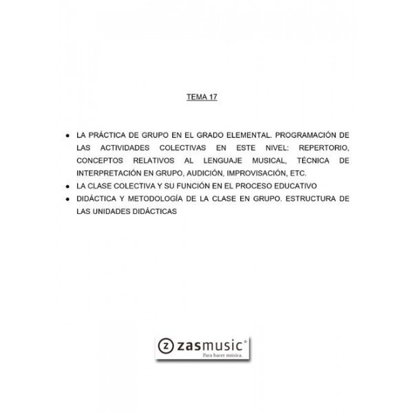 Tema oposiciones OBOE 17 LA PRÁCTICA DE GRUPO EN EL GRADO ELEMENTAL ...