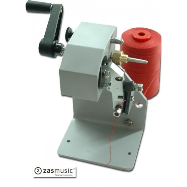 Máquina Rieger para colocar hilo de nylon a la caña de fagot