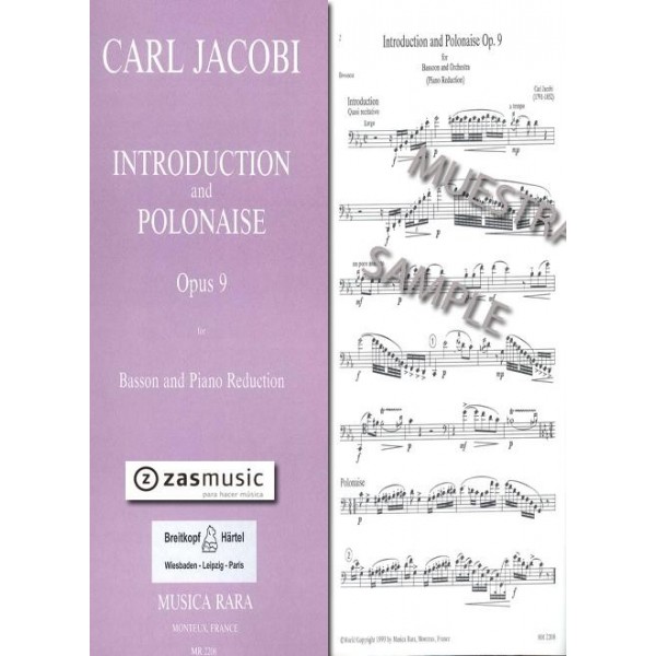 Jacobi: Introduction and polonaise Op. 9 for bassoon