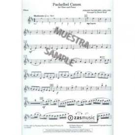 Pachelbel, Johann: Pachelbel canon for oboe and piano