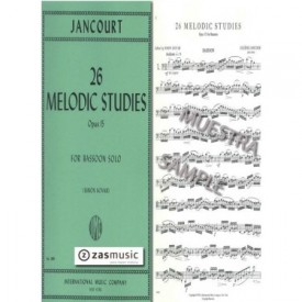 Jancourt: 26 Melodic Studies Op. 15 for Bassoon