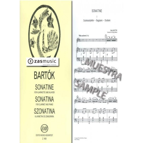Bartók: Sonatina for clarinet and piano