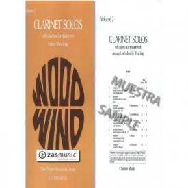 CLARINET SOLOS with piano accompaniment Volume 2. Editor: Thea KING