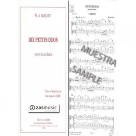 Wolfgang Amadeus Mozart (1756-1791): Dix petits duos pour deux flutes.