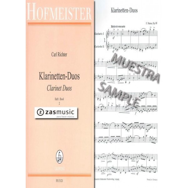 Richter, Carl: Klarinetten-Duos Helf 2