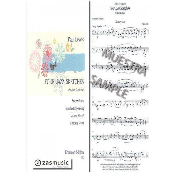 Lewis: Four Jazz Sketches for solo bassoon