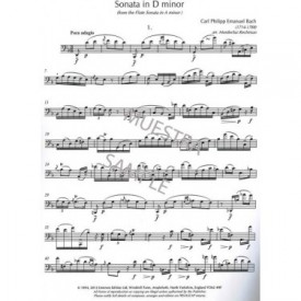 Bach, Carl: Sonata in d minor for basoon solo.