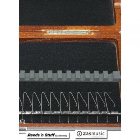 Estuche madera para 20 cañas OBOE con clip. REEDS N´ STUFF