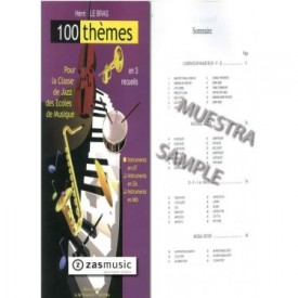 Le bras: 100 Thèmes Pour la classe de Jazz des Ecoles de Musique en 3 recueils.