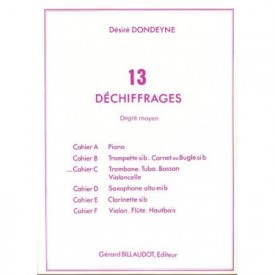 Dondeyne: 13 Déchiffrages. Degré moyen