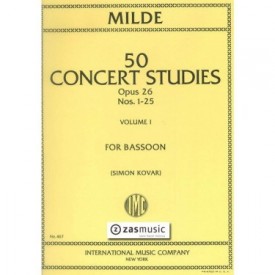 Milde, Ludwig: 50 concert Studies op. 26 Volume I nº 1-25