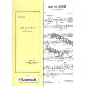 Bozza: Trois mouvements pour flute et clarinete Sib