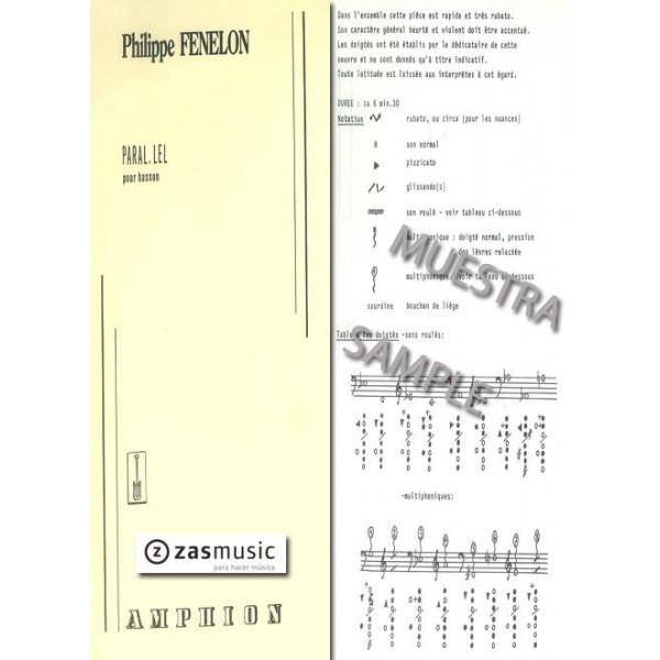 Fenelon: Paral·lel pour basson