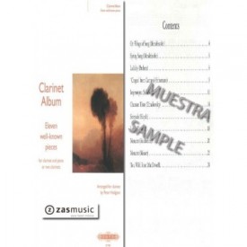 Clarinet Album. Eleven well-known pieces