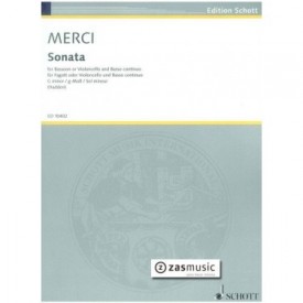 Merci: Sonata for bassoon and basso continuo en Sol m op. 3 nº 4
