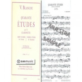 Blancou, V.: 40 studies for Clarinet. Vol. 2 (21 a 40)