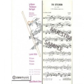 Milde: 75 études pour basson Book 3 op 26