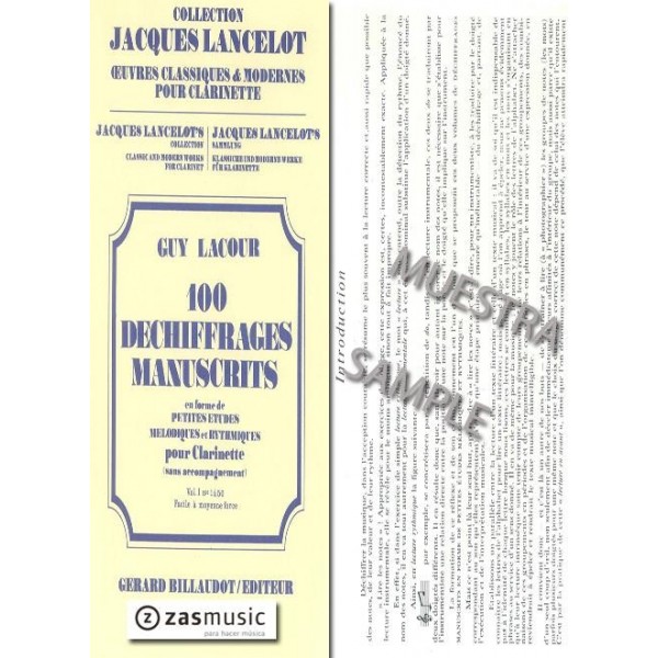 Lacour: 100 Dechiffrages manuscrits