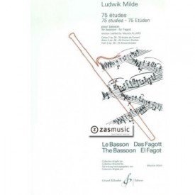 Milde, Ludwig: 75 études pour basson. Cahier 2 op. 26: 25 études de concert