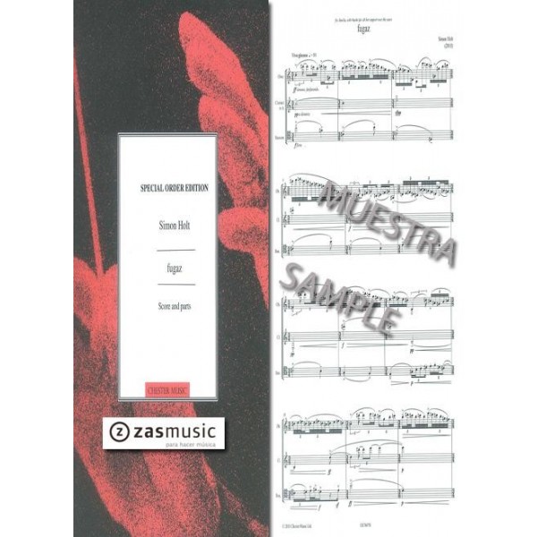 Holt, Simon.: Fugaz for oboe, clarinet and bassoon