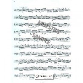 Milde, Ludwig: 75 études pour basson. Cahier 2 op. 26: 25 études de concert