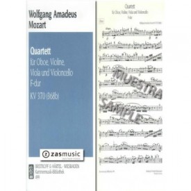 Mozart: Quartet in F major K. 370 [ob,vl,va,vc]