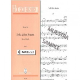 Ozi: Sechs kleine sonaten für zwei fagotte (heft 2)